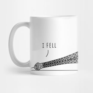 "I Fell" Eiffel Tower Mug